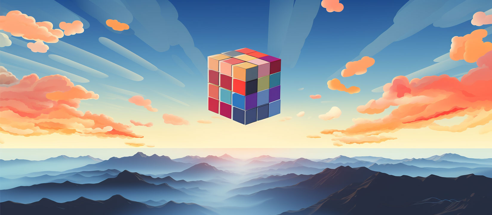 En rubiks kub i himlen