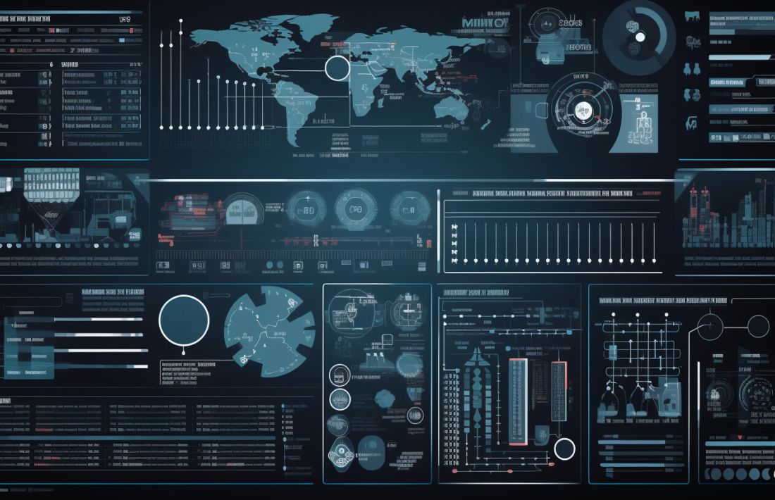 Infographics detaljer på skärm