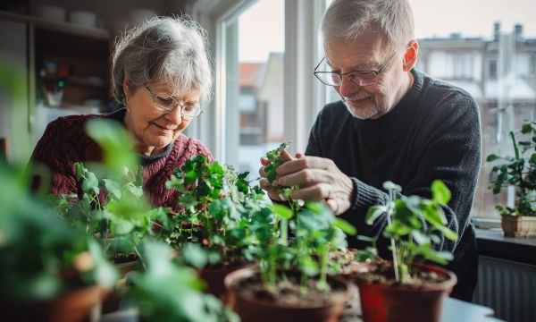 Äldre par i falkenberg