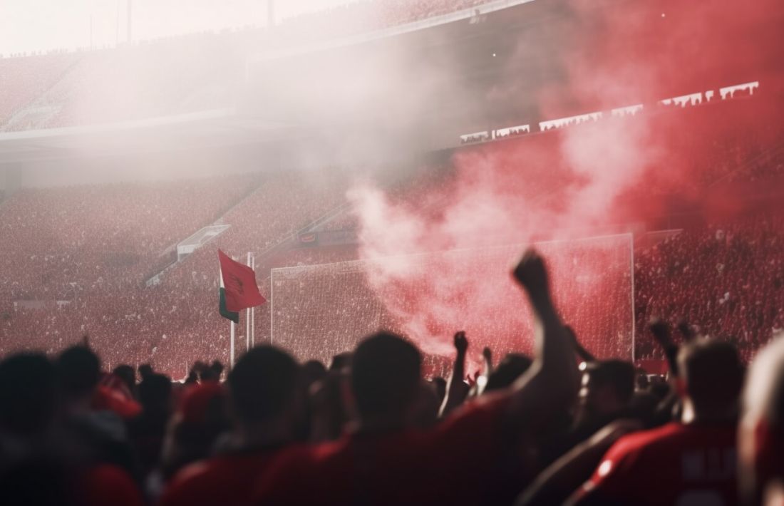 Fotbollssupportrar hejjar