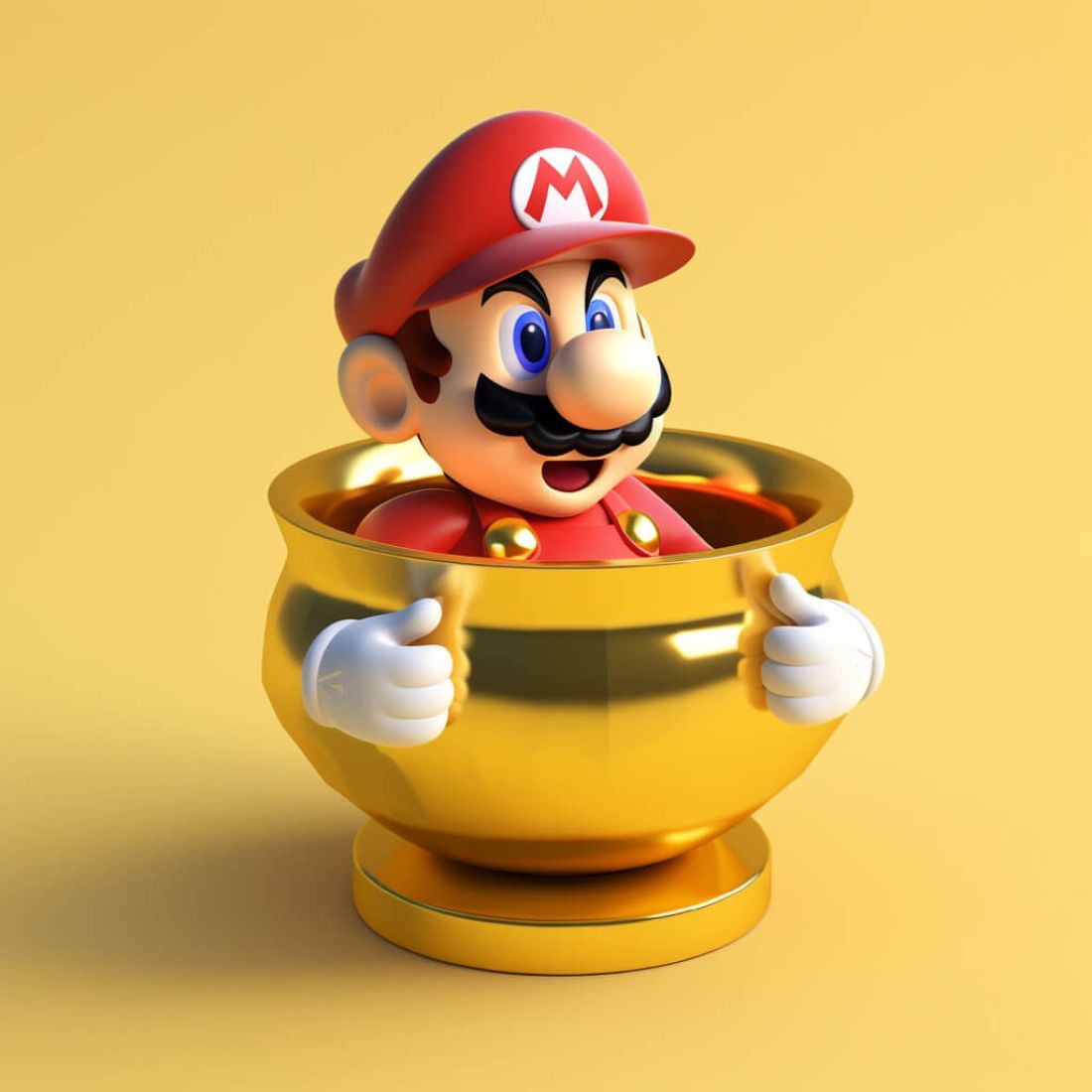 En bild på Super Mario ifrån Nintendos kända spel