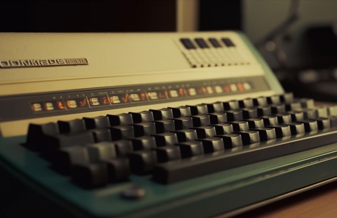 En gammal skrivmaskin